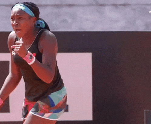 Coco Gauff Pumped French Open GIF
