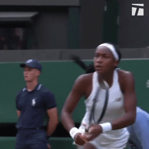 Coco Gauff Shock Wimbledon Win GIF