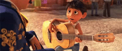 Coco Practice Using Guitar GIF