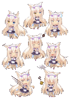 Coconut Neko Sticker GIF