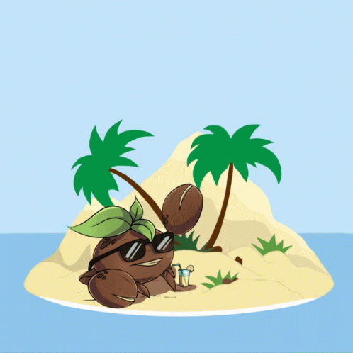 Coconut Tree Mountain GIF