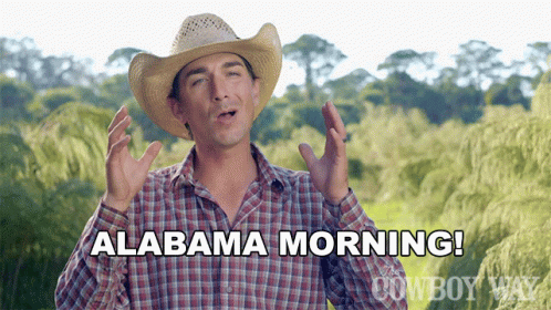 Cody Harris Greeting Alabama Morning GIF