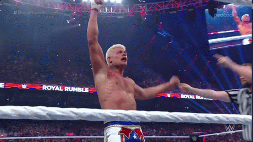 Cody Rhodes Royal Rumble Winner GIF