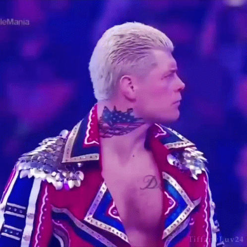 Cody Rhodes Serious Side Stare GIF