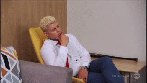 Cody Rhodes Serious Thinking GIF