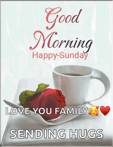 Coffee and Rose With Good Morning Message