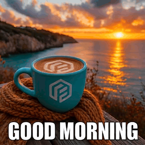 Coffee Cup on Wooden Table