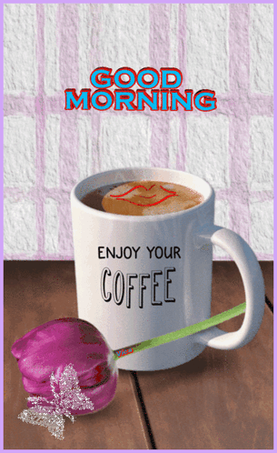 Coffee Cup Saying Enjoy Your Coffee
