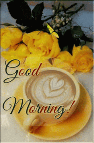 Coffee Cup Saying Good Morning