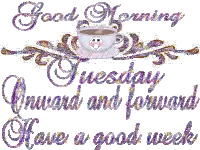 Coffee Cup Saying Good Morning Tuesday