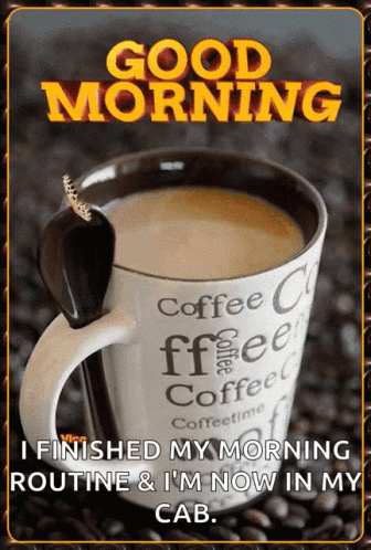 Coffee Cup Saying Good Morning