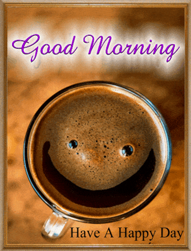 Coffee Cup Smiley Good Morning