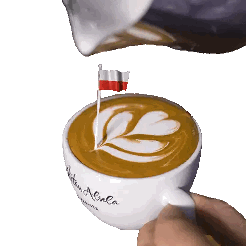 Coffee Cup with Flag