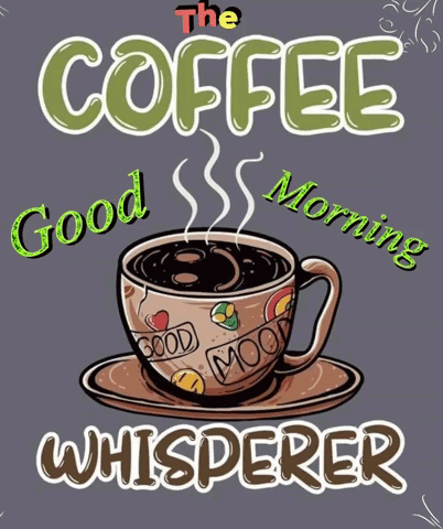 Coffee Cup with Good Morning Message