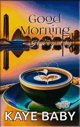 Coffee Cup with Good Morning Message