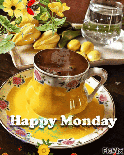 Coffee Cup With Happy Monday