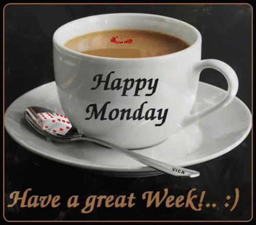 Coffee Cup With Happy Monday