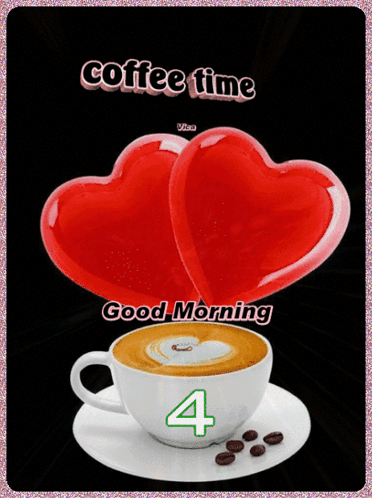 Coffee Cup with Number 4