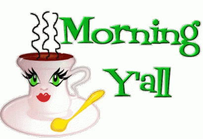 Coffee Cup With Spoon and Morning Y'all