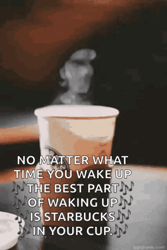 Coffee Cup With Starbucks Quote