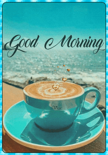 Coffee Good Morning At The Beach GIF