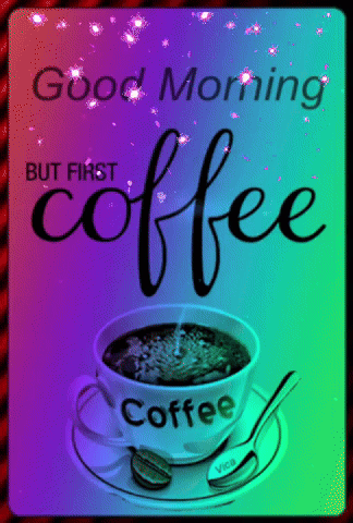 Coffee Good Morning Confetti GIF