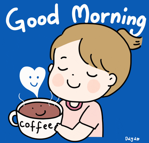 Coffee Good Morning Tuesday Little Girl GIF