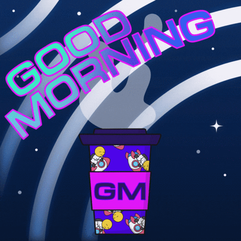 Coffee Good Morning Tuesday Outer Space GIF