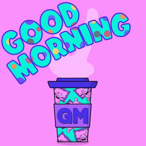 Coffee Good Morning Tuesday Polka Dots GIF