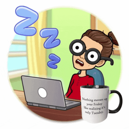 Coffee Good Morning Tuesday Sleepy At Work GIF