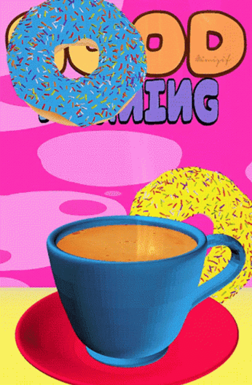 Coffee Good Morning With Donut GIF