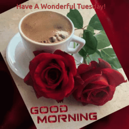 Coffee Good Morning Wonderful Tuesday GIF