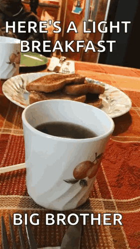 Coffee Next to Toast