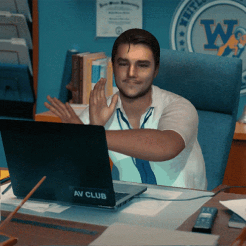 Coffee's For Closers Laptop Market GIF