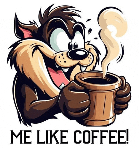 Coffee Taz Meme GIF