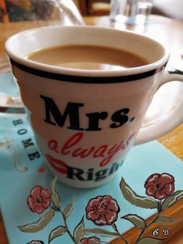 Mrs Right Coffee Time GIF