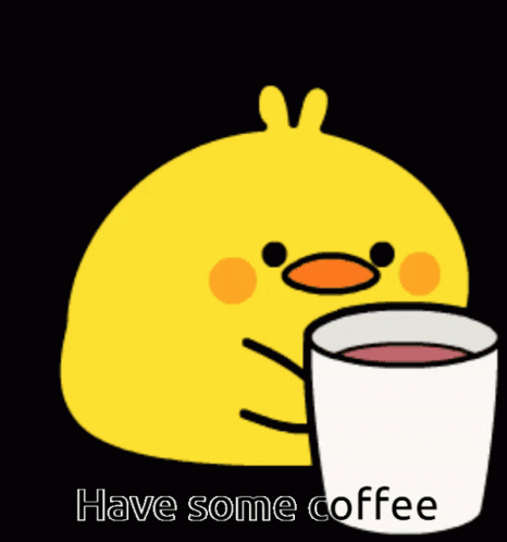 Mame Piyo Coffee Time GIF