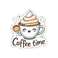 Coffee Time Coffee Lover Sticker GIF