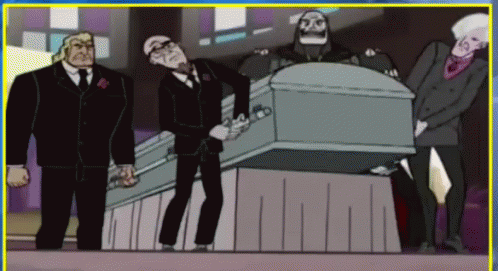 Coffin Cartoon Fail Heavy Drop GIF