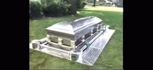 Coffin Funeral Casket Lowering Device GIF