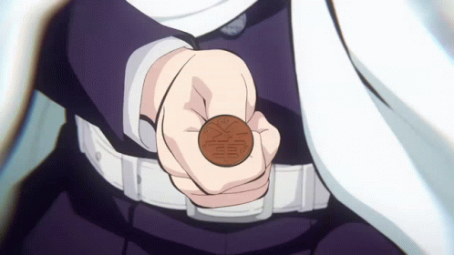 Kanao Tsuyuri And Tanjiro Kamado Coin Flip GIF