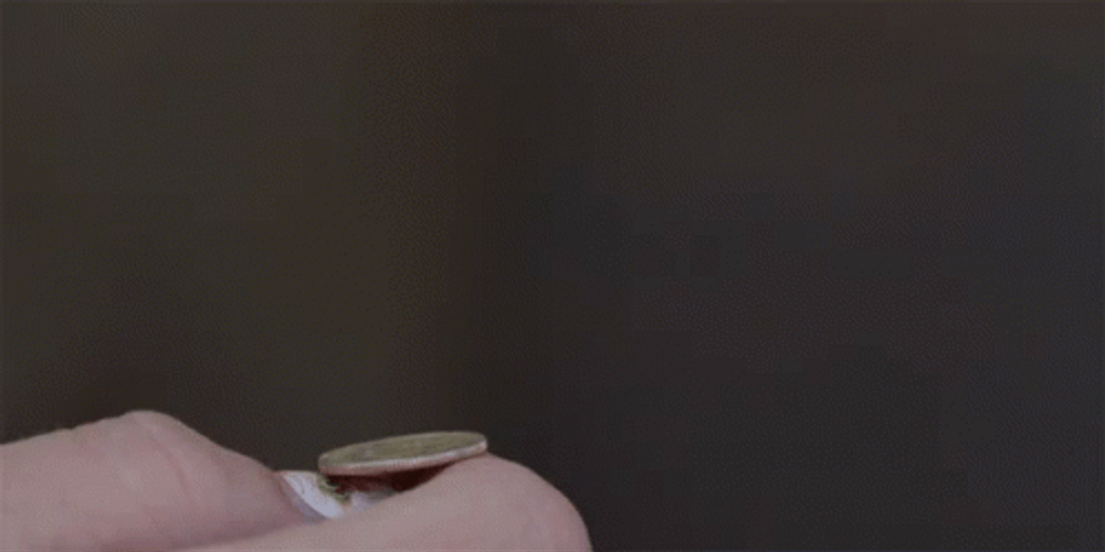 Coin Flip Animation Simple Toss GIF