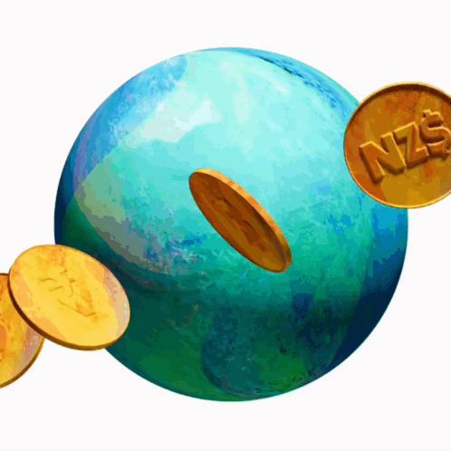Coin with NZS Surrounded by Coins