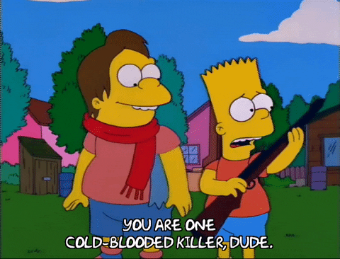 Cold Blooded Bart Simpson GIF