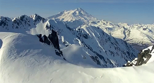 Cold Snowy Mountain GIF
