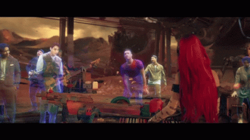 Coldplay And Bts Holograms My Universe GIF