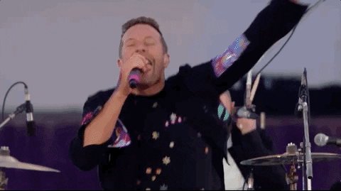 Coldplay Chris Martin And Will Champion GIF