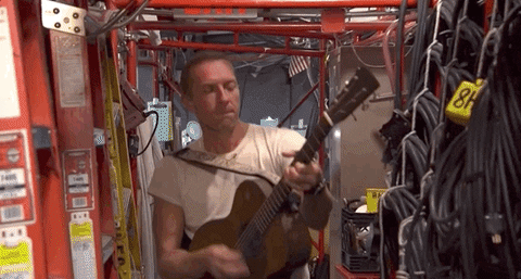 Coldplay Chris Martin Playing Guitar GIF