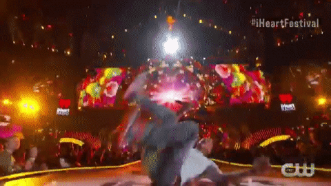 Coldplay Chris Martin Rolling On Stage GIF