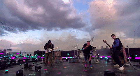 Coldplay Performing At 2021 Brit Awards GIF